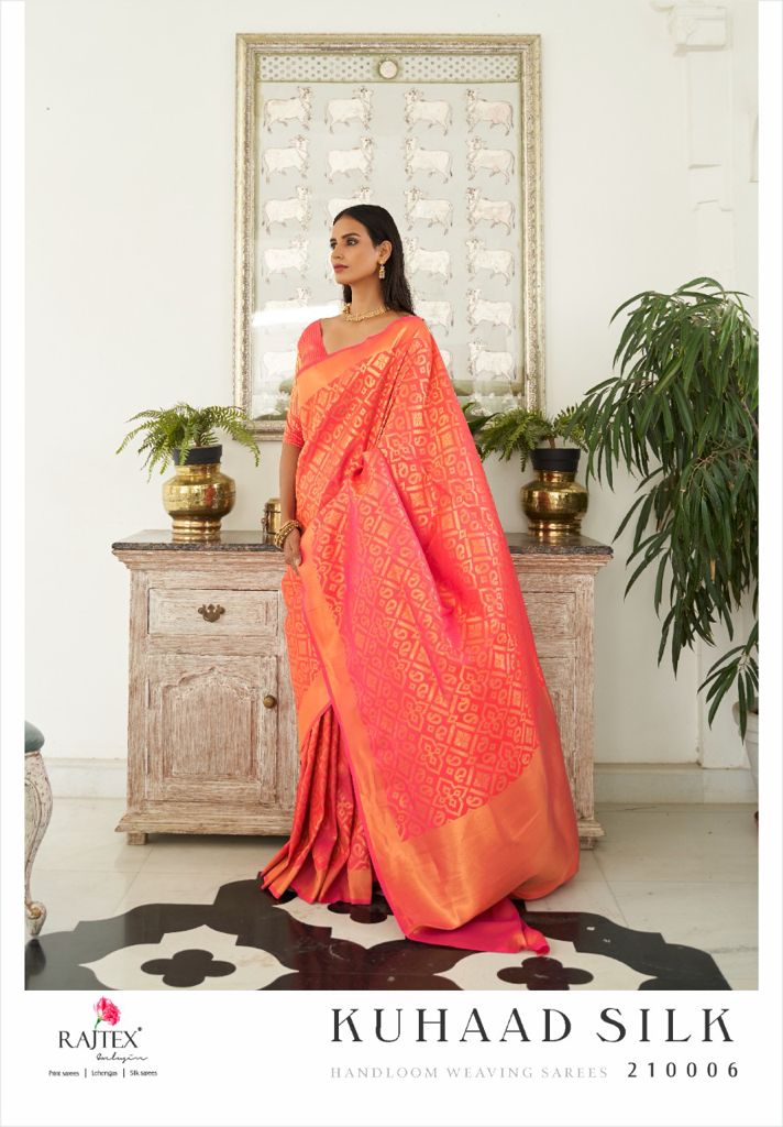 Rajtex Kuhaad Heavy Silk Festive Wear Handloom Fancy Saree Collection